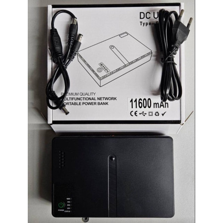 DC UPS 11600 mAh – автономний power bank для роутера, модема та камер відеоспостереження